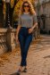 Bluza dama din tricot fin gri cu un croi larg accesorizata cu perle si pietre strass 2 - StarShinerS.ro