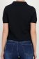 Bluza dama din tricot fin neagra cu un croi lejer si aplicatii de pietre strass 5 - StarShinerS.ro