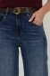 Blugi albastri Wide leg cu accesoriu tip curea si buzunare laterale 2 - StarShinerS.ro