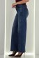 Blugi albastri Wide leg cu accesoriu tip curea si buzunare laterale 4 - StarShinerS.ro