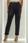 Blugi negri straight leg cu accesoriu tip curea 3 - StarShinerS.ro
