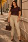 Blugi nude skinny cu talie inalta si accesoriu tip curea 1 - StarShinerS.ro