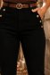 Blugi negri skinny cu talie inalta si accesoriu tip curea 2 - StarShinerS.ro