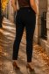 Blugi negri skinny cu talie inalta si accesoriu tip curea 4 - StarShinerS.ro
