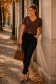 Blugi negri skinny cu talie inalta si accesoriu tip curea 1 - StarShinerS.ro