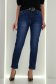 Blugi albastri skinny cu accesoriu tip curea 5 - StarShinerS.ro