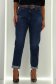 Blugi albastri mom fit cu accesoriu tip curea 2 - StarShinerS.ro