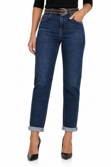 Blugi albastru din denim lung skinny