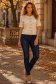Blugi albastri skinny cu accesoriu tip curea 1 - StarShinerS.ro