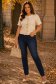 Blugi albastri skinny cu accesoriu tip curea 1 - StarShinerS.ro