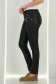 Pantaloni din piele ecologica negri conici cu aspect cerat 4 - StarShinerS.ro