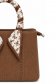 Geanta dama din piele ecologica maro accesorizata cu esarfa 4 - StarShinerS.ro