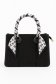 Geanta dama din piele ecologica neagra accesorizata cu esarfa 3 - StarShinerS.ro