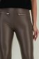 Colanti din piele ecologica gri lungi cu elastic in talie si buzunare frontale false 2 - StarShinerS.ro