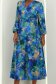 Rochie din viscoza albastra midi in clos accesorizata cu cordon - StarShinerS 4 - StarShinerS.ro