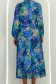 Rochie din viscoza albastra midi in clos accesorizata cu cordon - StarShinerS 5 - StarShinerS.ro