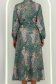 Rochie din viscoza imprimata midi in clos accesorizata cu snur in talie - StarShinerS 5 - StarShinerS.ro