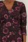 Rochie din modal visinie midi in clos cu imprimeu floral - StarShinerS 3 - StarShinerS.ro