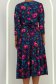 Rochie din modal bleumarin midi in clos cu imprimeu floral - StarShinerS 5 - StarShinerS.ro