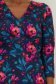 Rochie din modal bleumarin midi in clos cu imprimeu floral - StarShinerS 3 - StarShinerS.ro
