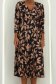 Rochie din modal neagra midi in clos cu imprimeu floral - StarShinerS 4 - StarShinerS.ro