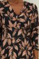 Rochie din modal neagra midi in clos cu imprimeu floral - StarShinerS 3 - StarShinerS.ro