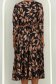 Rochie din modal neagra midi in clos cu imprimeu floral - StarShinerS 5 - StarShinerS.ro