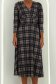 Rochie din modal neagra midi in clos cu imprimeu- StarShinerS 4 - StarShinerS.ro