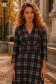 Rochie din modal neagra midi in clos cu imprimeu- StarShinerS 2 - StarShinerS.ro