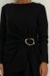 Compleu din modal negru cu un croi larg si accesoriu auriu- SunShine 4 - StarShinerS.ro