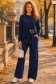 Trening din modal bleumarin cu un croi larg si accesoriu auriu- SunShine 2 - StarShinerS.ro