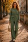 Compleu din modal kaki cu un croi larg si accesoriu auriu- SunShine 2 - StarShinerS.ro