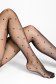 Dres dama negru subtire cu model decorativ 3 - StarShinerS.ro