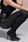 Dres dama negru opac cu dungi 4 - StarShinerS.ro