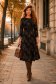 Rochie din jersey neagra midi in clos - StarShinerS 1 - StarShinerS.ro