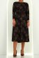 Rochie din jersey neagra midi in clos - StarShinerS 4 - StarShinerS.ro