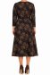 Rochie din jersey neagra midi in clos imprimata - StarShinerS 5 - StarShinerS.ro