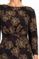Rochie din jersey neagra midi in clos imprimata - StarShinerS 6 - StarShinerS.ro
