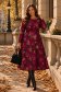 Rochie din jersey visinie midi in clos - StarShinerS 1 - StarShinerS.ro