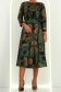 Rochie din jersey verde midi in clos - StarShinerS 3 - StarShinerS.ro