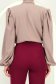 Bluza dama din viscoza bej cu un croi larg si guler tip esarfa - StarShinerS 6 - StarShinerS.ro