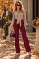 Bluza dama din viscoza bej cu un croi larg si guler tip esarfa - StarShinerS 3 - StarShinerS.ro