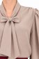 Bluza dama din viscoza mocha cu un croi larg si guler tip esarfa - StarShinerS 7 - StarShinerS.ro