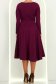 Rochie din jersey cu viscoza visinie midi in clos cu detalii frontale- StarShinerS 5 - StarShinerS.ro