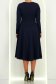 Rochie din jersey cu viscoza bleumarin midi in clos cu detalii frontale- StarShinerS 5 - StarShinerS.ro