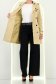 Trench din fas bej scurt cu un croi drept accesorizat cu cordon 5 - StarShinerS.ro