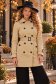 Trench din fas bej scurt cu un croi drept accesorizat cu cordon 1 - StarShinerS.ro