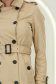 Trench din fas bej cu un croi drept accesorizat cu cordon 5 - StarShinerS.ro