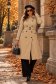 Trench din fas bej cu un croi drept accesorizat cu cordon 1 - StarShinerS.ro
