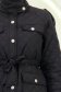 Geaca din fas neagra matlasata cu un croi lejer accesorizata cu cordon 3 - StarShinerS.ro